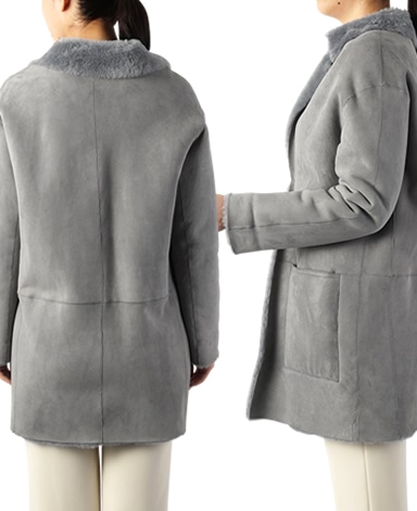 スエードムートンコート