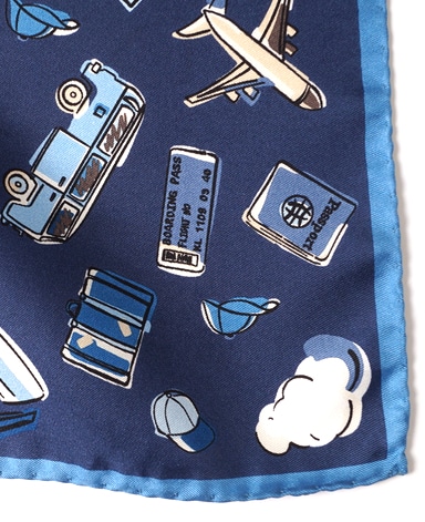 シルクポケットチーフ/Made in Italy