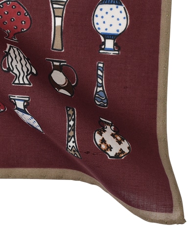 コットンリネンポケットチーフ/Made in Italy