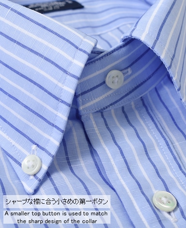 スリムフィット/綿麻