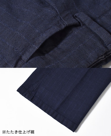 イタリアンコットンリネンパンツ/（ワンプリーツ）