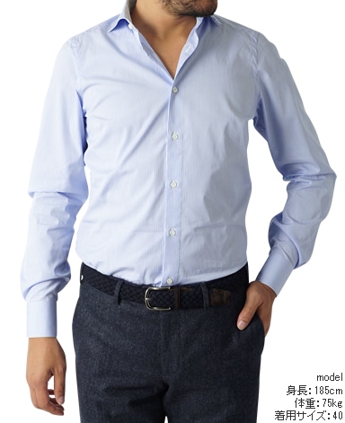 ナポリドレスシャツ/イタリア製(9箇所ハンドメイド )