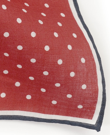 リネンポケットチーフ/Made in Japan