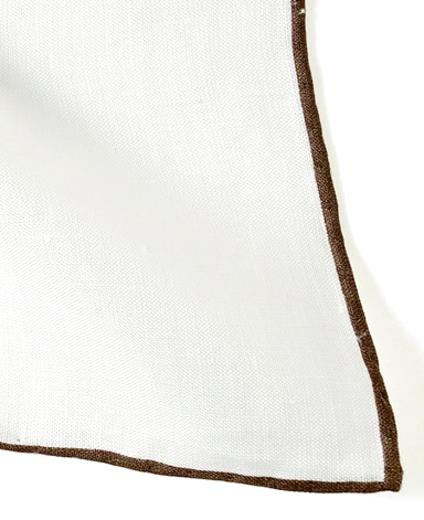 リネンポケットチーフ/Made in Japan