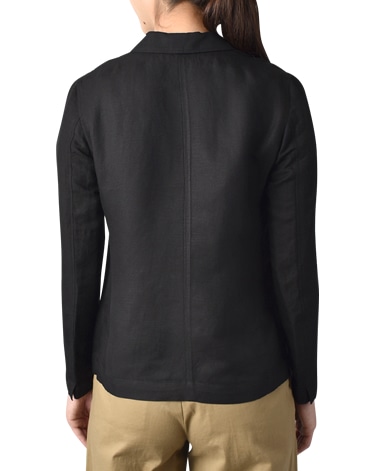 シャツジャケット/リネンレーヨン