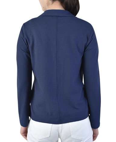 ニットジャケット/強撚天竺