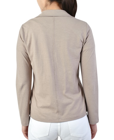 ニットジャケット/強撚天竺