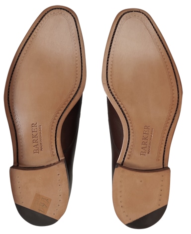 BARKER ストレートチップシューズ/英国製/カーフレザー