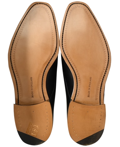 BARKER ダブルモンク/英国製/カーフレザー