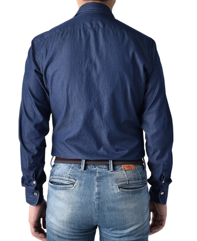 ナポリシャツ/イタリア製（綿）