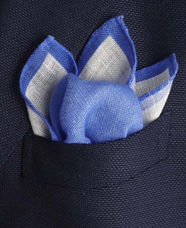 リネンポケットチーフ/Made in Italy