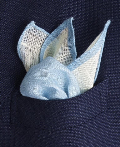 リネンポケットチーフ/Made in Italy