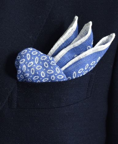 リネンポケットチーフ/Made in Italy