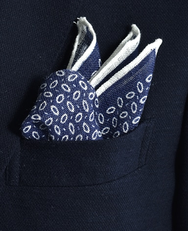 リネンポケットチーフ/Made in Italy