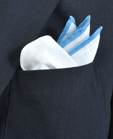 リネンポケットチーフ/Made in Italy