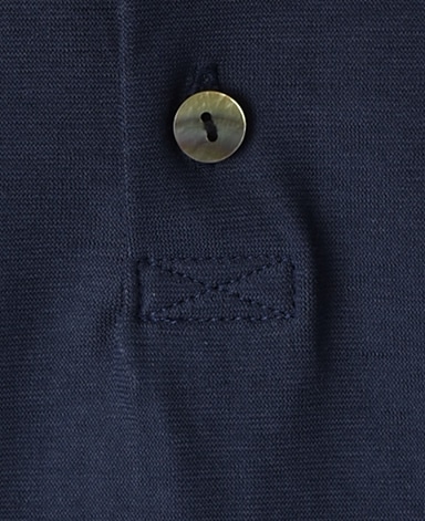 強撚長袖ポロシャツ