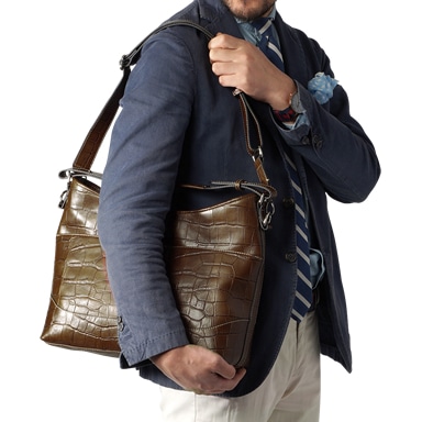 型押し2WAYショルダーバッグ