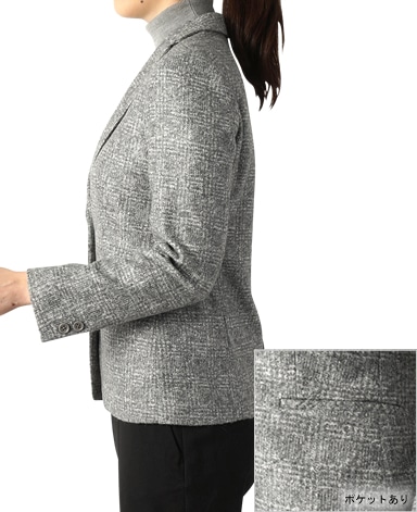 ニットジャケット/圧縮ニット