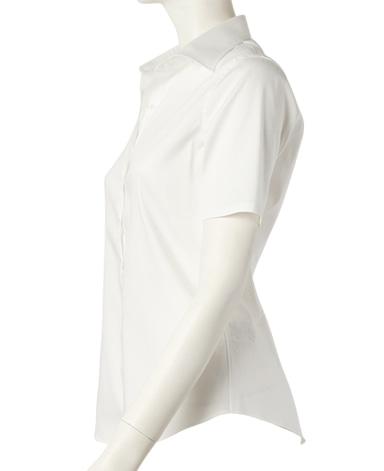 半袖スリムベーシックシャツ/ストレッチ