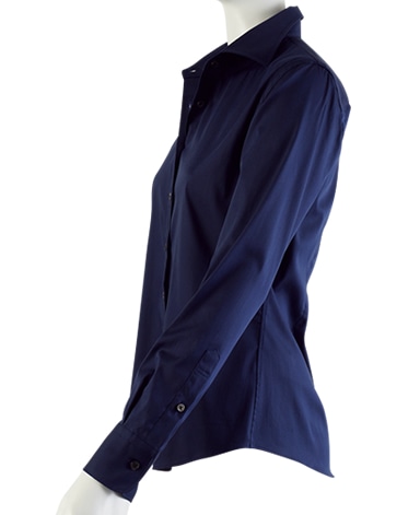 スリムベーシックシャツ/ストレッチ