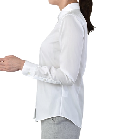 ベーシックスリムシャツ/ヘリンボーン