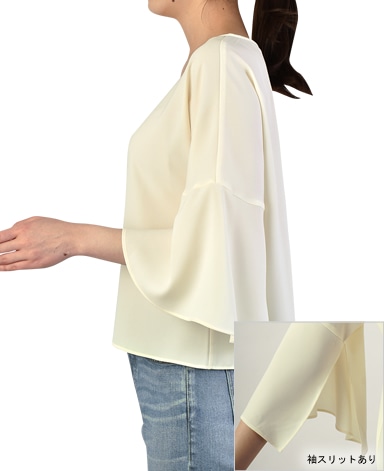 ブラウス/ダブルサテン