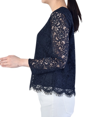 ブラウス/ラッセルレース・バックサテンアムンゼン