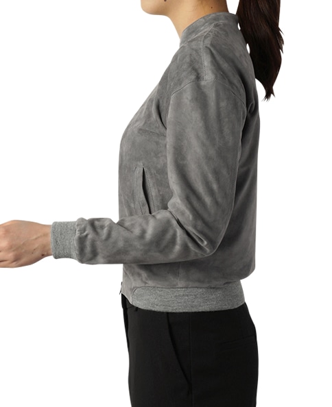 スエードブルゾン