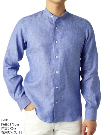 カジュアルシャツ/スリム(スタンド)