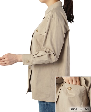 シャツジャケット/キャバジン