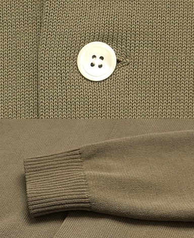 強撚コットンニットジャケット