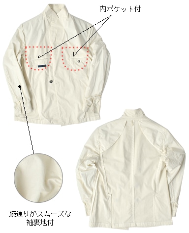 イタリアンコットンダブルジャケット/セットアップ