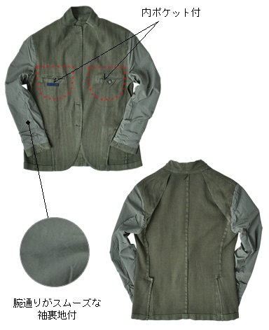 イタリアンリネンコットンジャケット