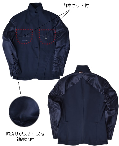 イタリアンシアサッカージャケット/セットアップ