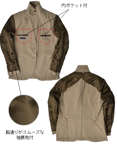 イタリアンシアサッカージャケット/セットアップ