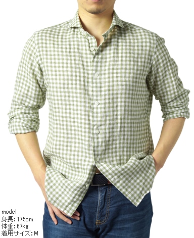 カジュアルシャツ＜リネン＞/スリム（カッタウェイ）