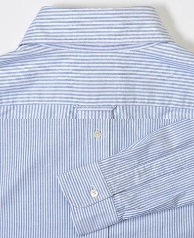 VINTAGE IVY シャツ/ブルーストライプタブカラー