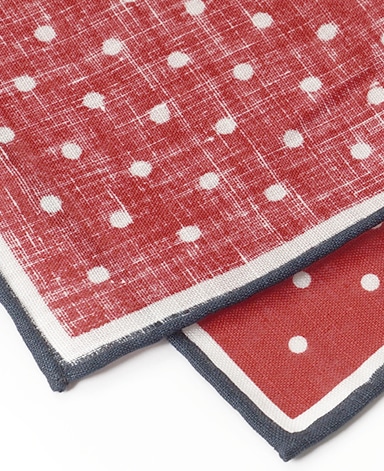 リネンポケットチーフ/Made in Japan