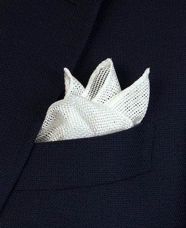 シルクポケットチーフ/フレスコ織り Made in Japan