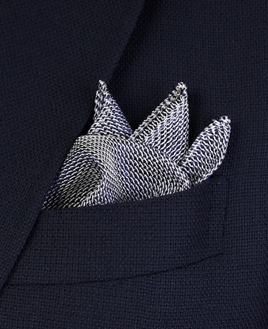 シルクポケットチーフ/フレスコ織り Made in Japan