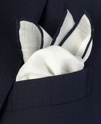 リネンポケットチーフ/Made in Japan