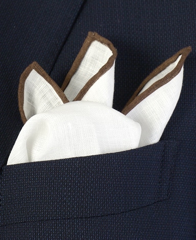 リネンポケットチーフ/Made in Japan