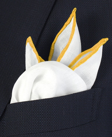 リネンポケットチーフ/Made in Japan