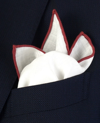 リネンポケットチーフ/Made in Japan