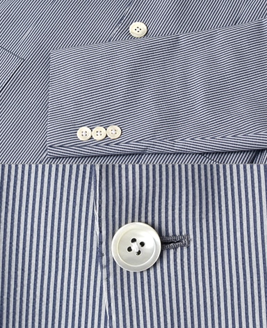 シアサッカーストライプジャケット/TRAVELER