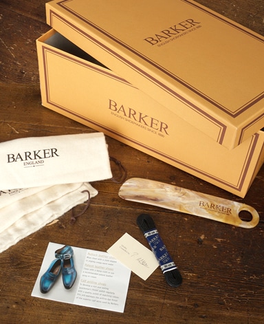 BARKER ストレートチップシューズ/英国製/カーフレザー