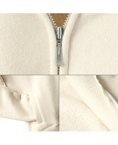 吊り編みパーカー