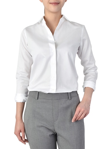 マンハッタンクラシックシャツ/コットンサテン