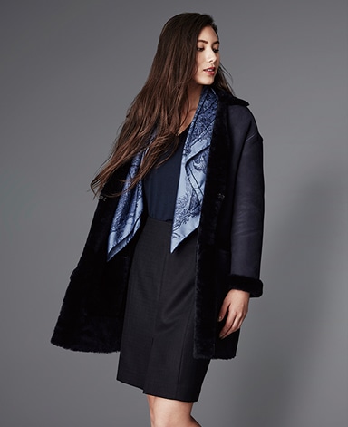 スエードムートンコート