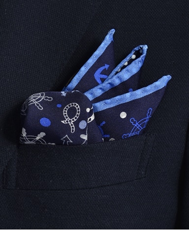 シルクポケットチーフ/Made in Italy